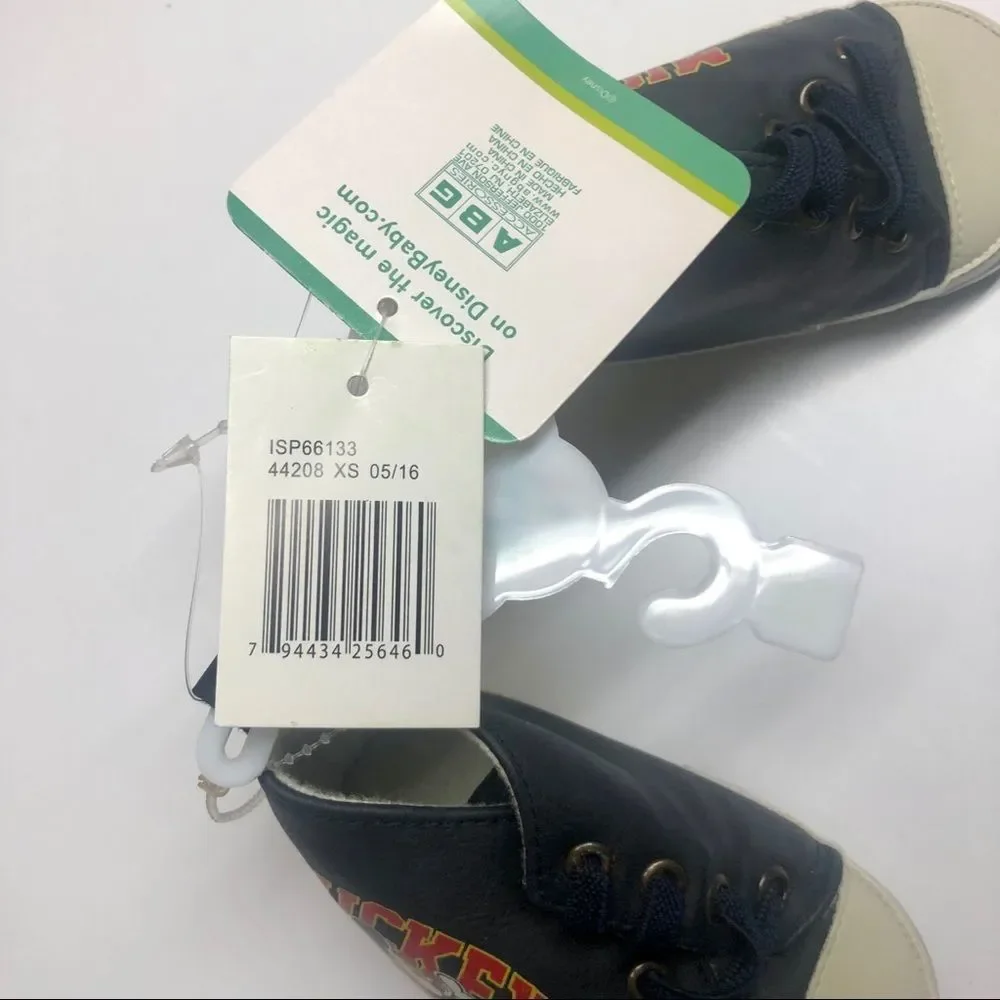 🔑5/$30 Disney Baby Infant Shoes Mickey Mouse NWT